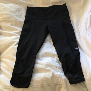 Lululemon black running capris